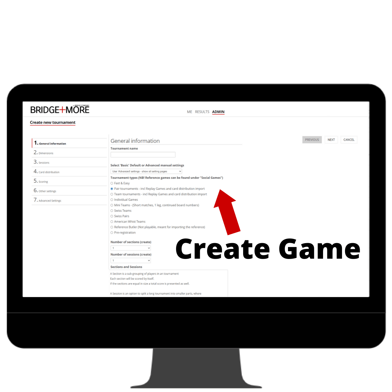 FIRST USE: Create bridge game on server | Multiple game opportunities